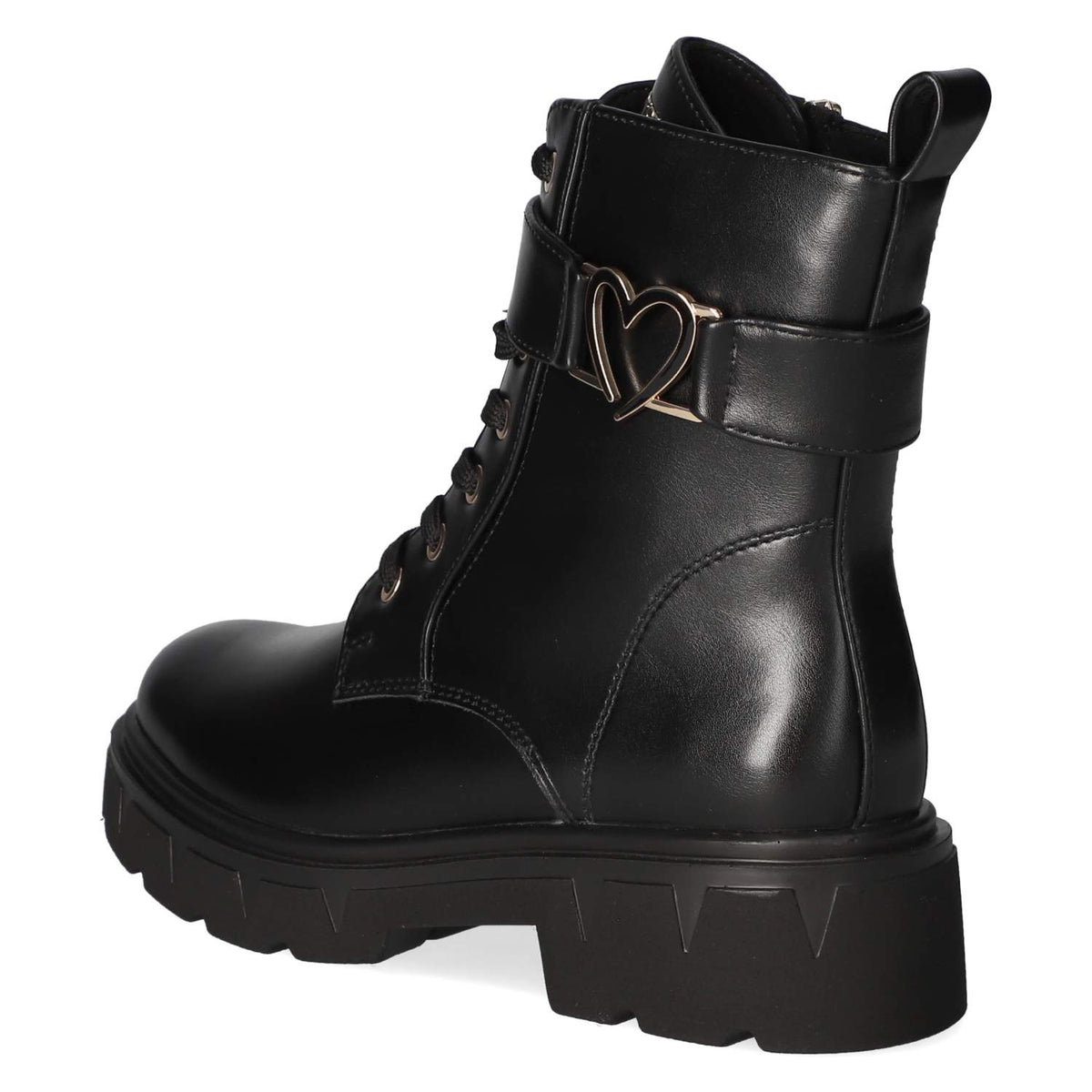 Schnürstiefeletten Schwarz