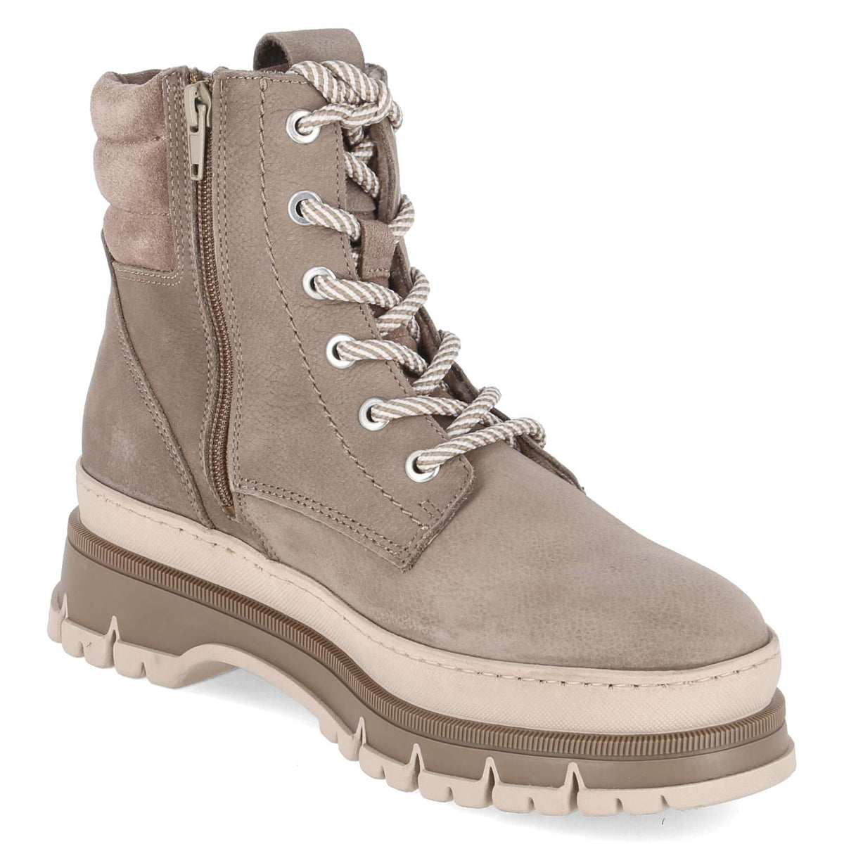 Schnürboots Taupe
