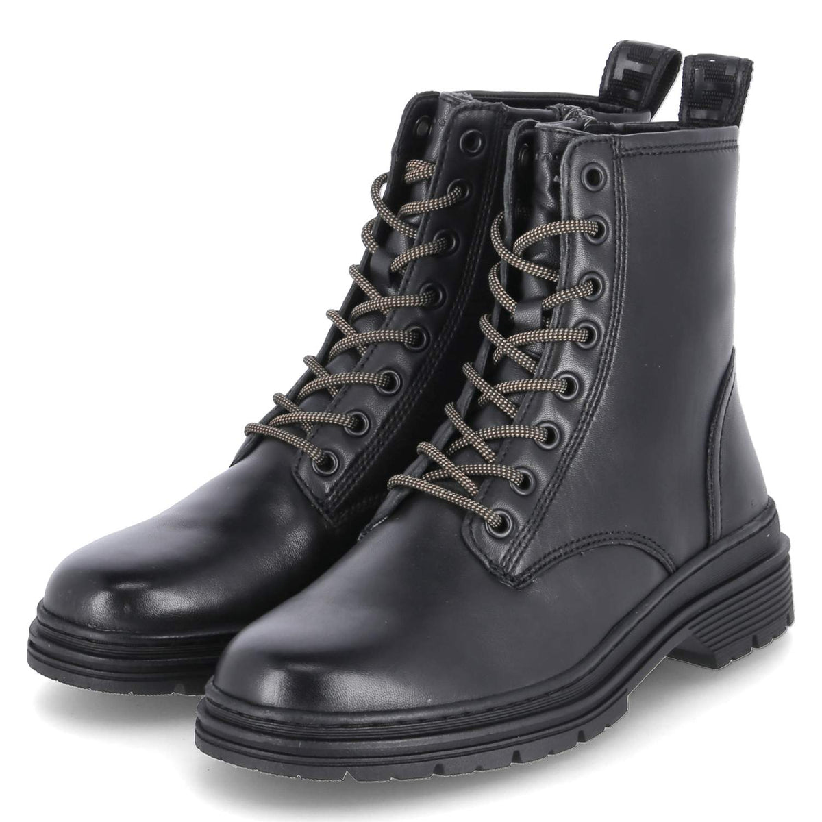Schnürboots Schwarz
