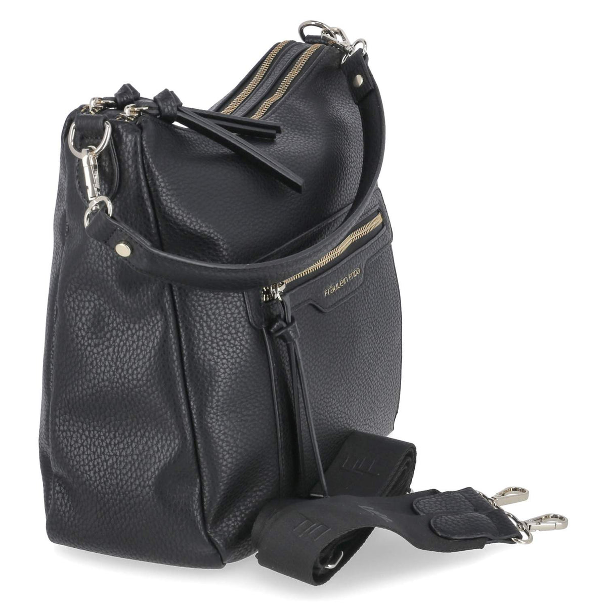 Schultertasche Schwarz