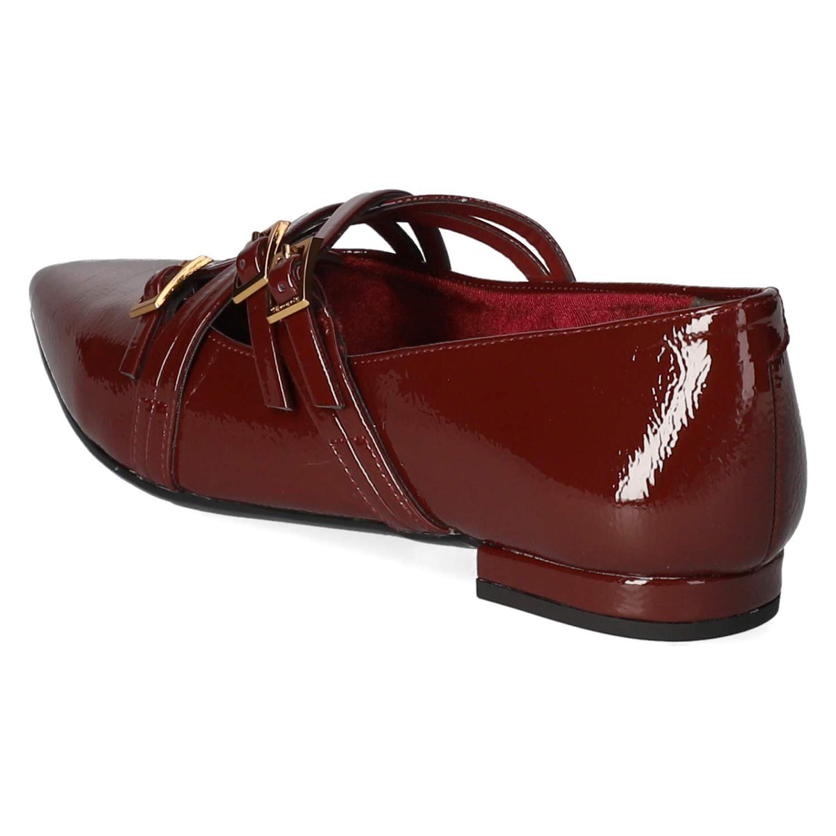 Spangenballerinas Rot