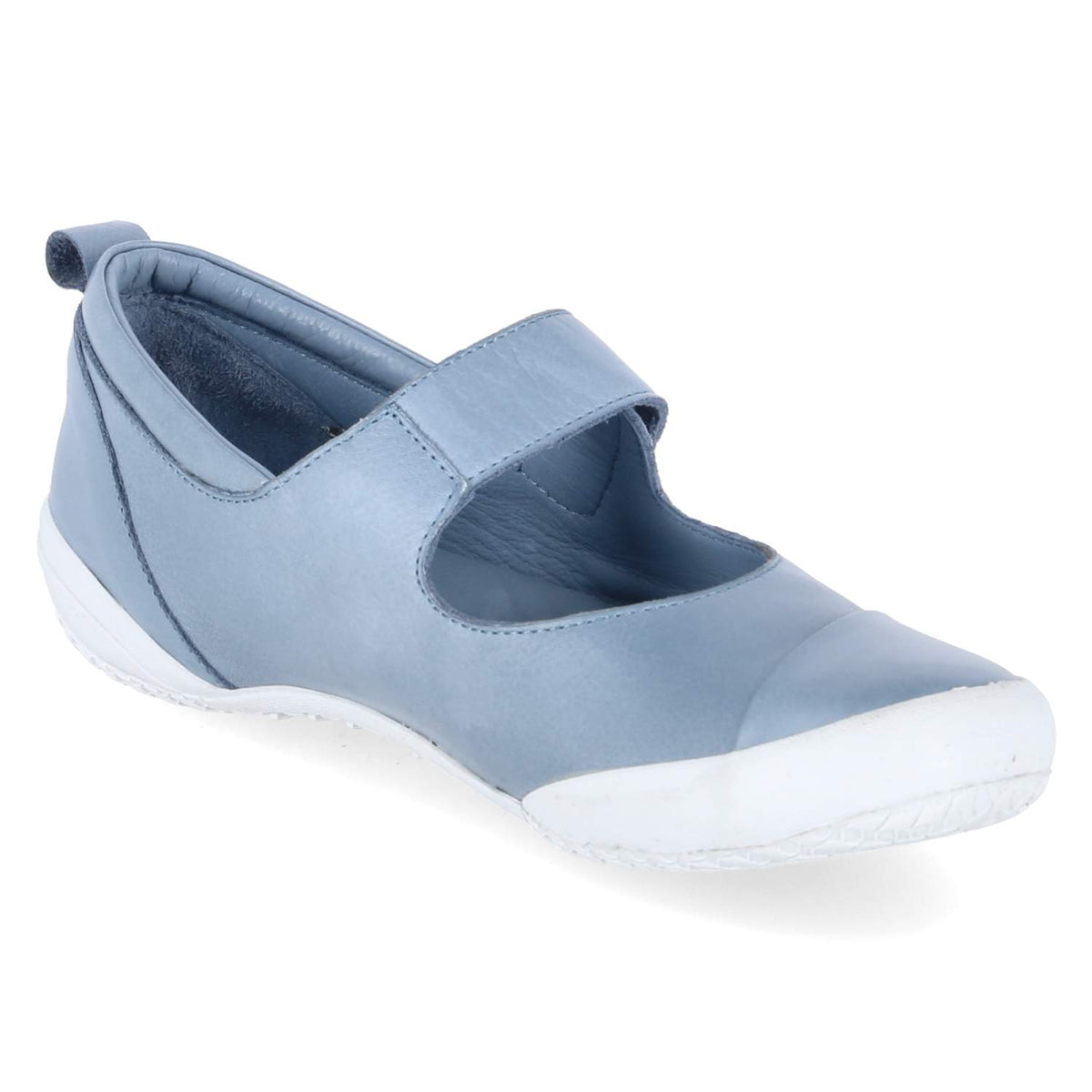 Spangenballerinas Blau