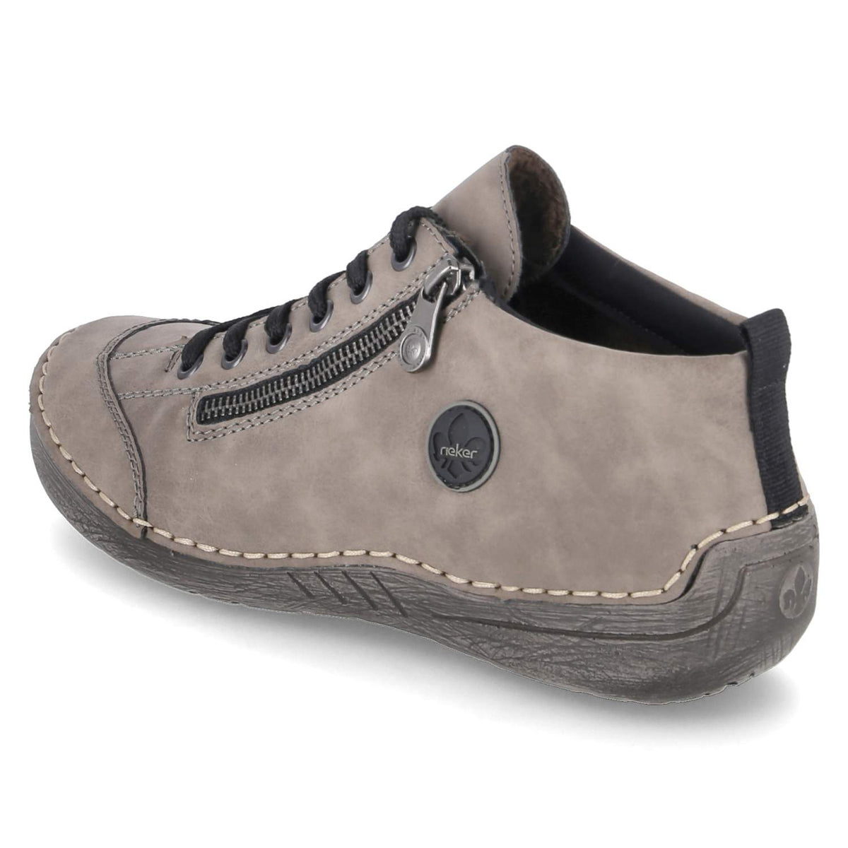 Halbschuhe Grau