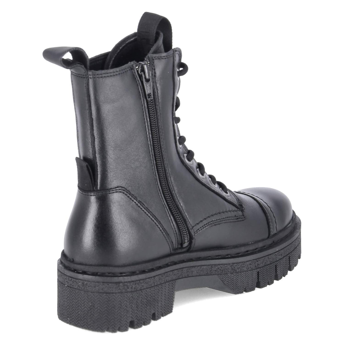 Schnürboots Schwarz