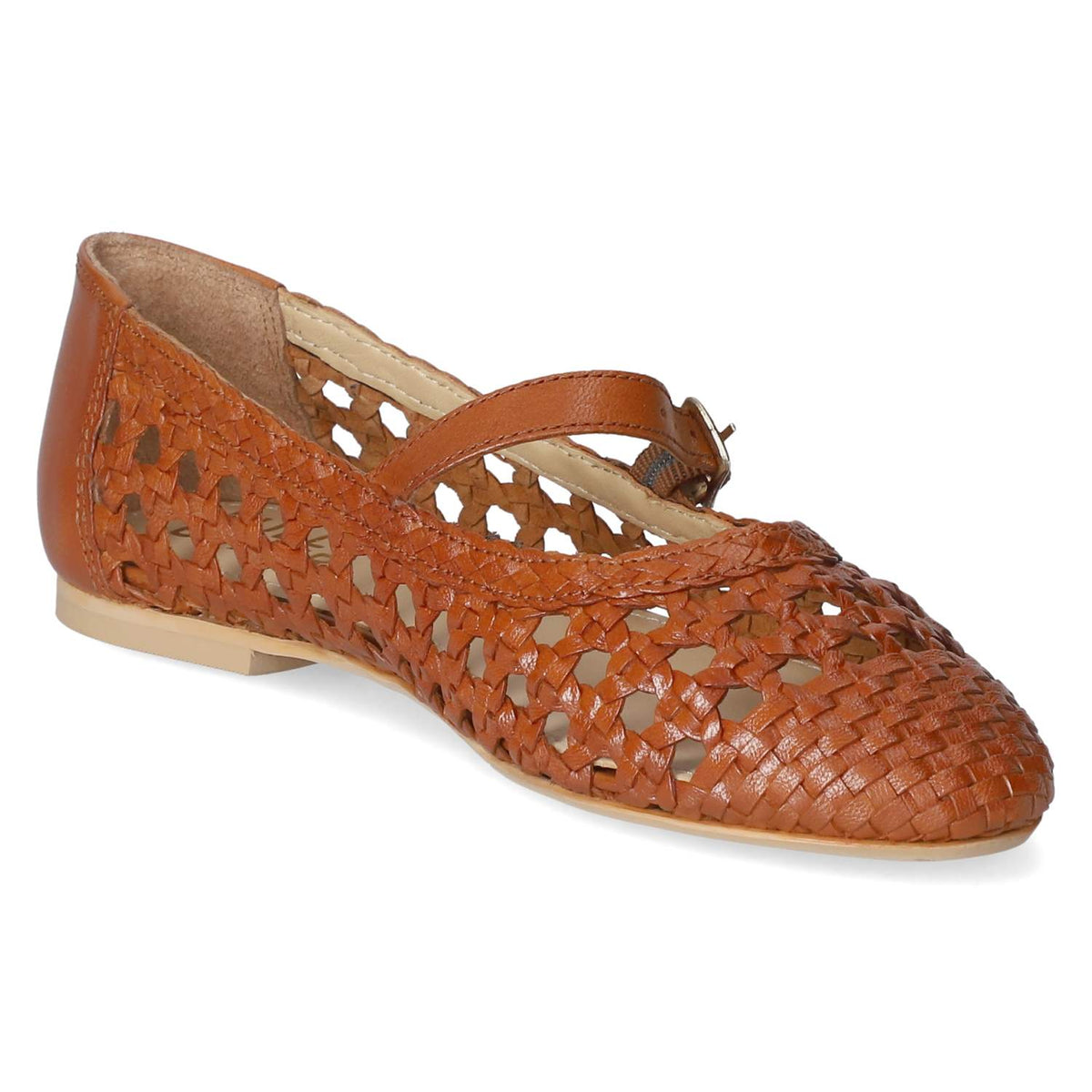 Spangenballerinas Braun
