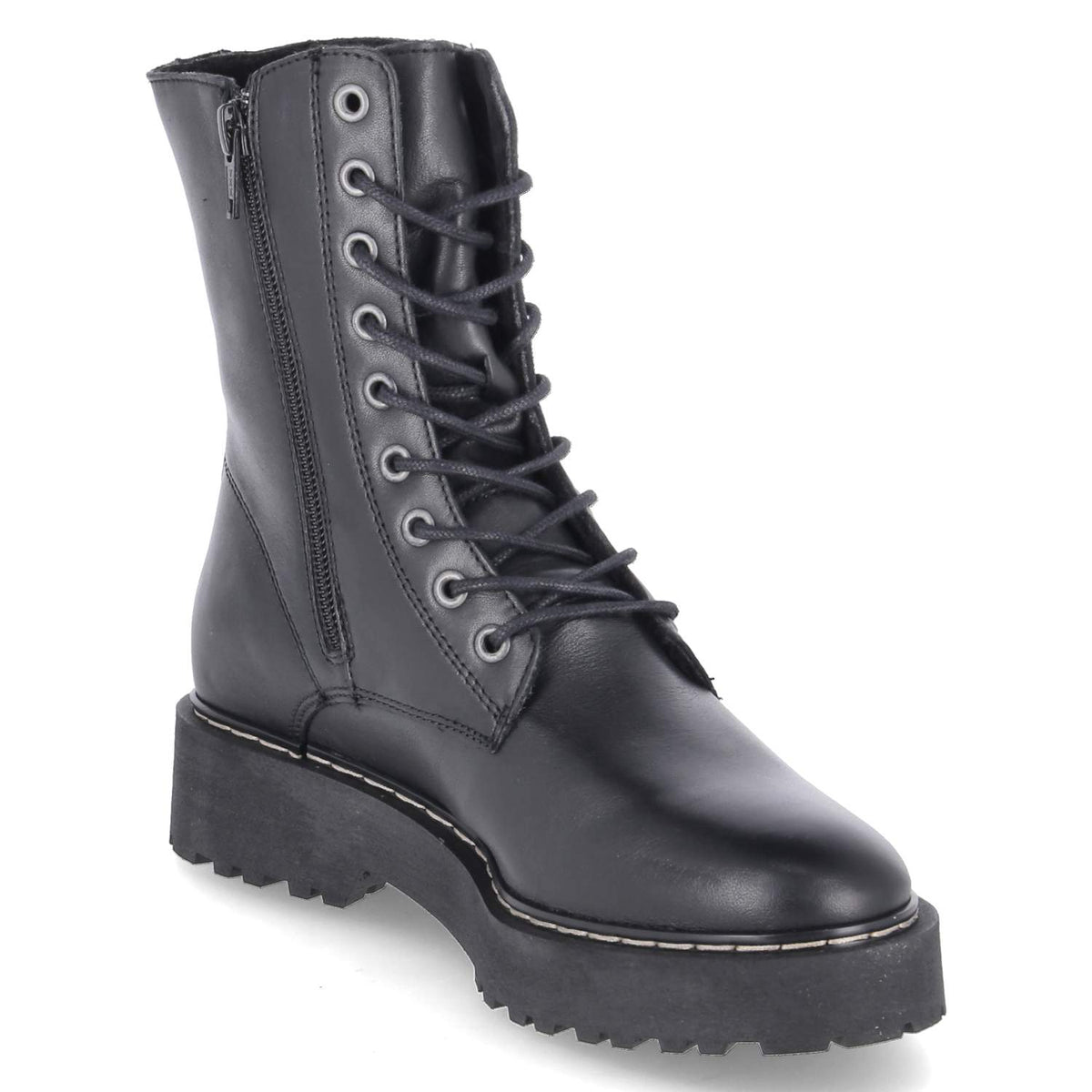 Schnürboots Schwarz