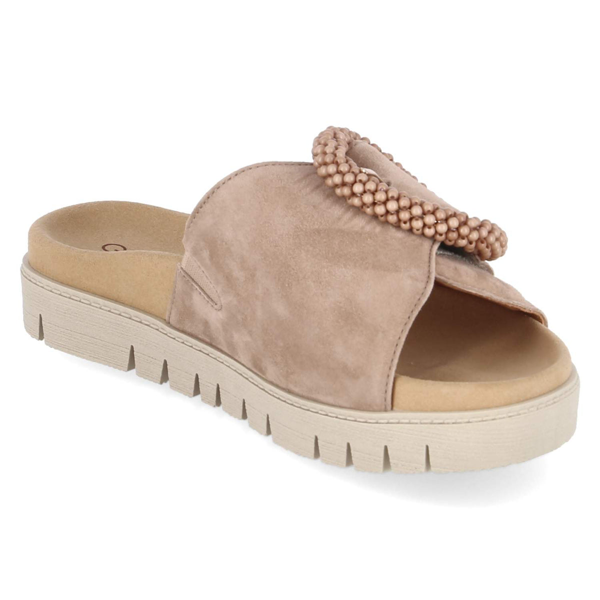 Pantoletten Beige