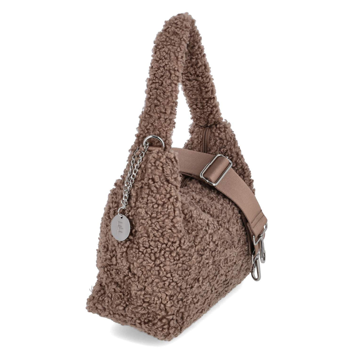 Schultertasche Taupe