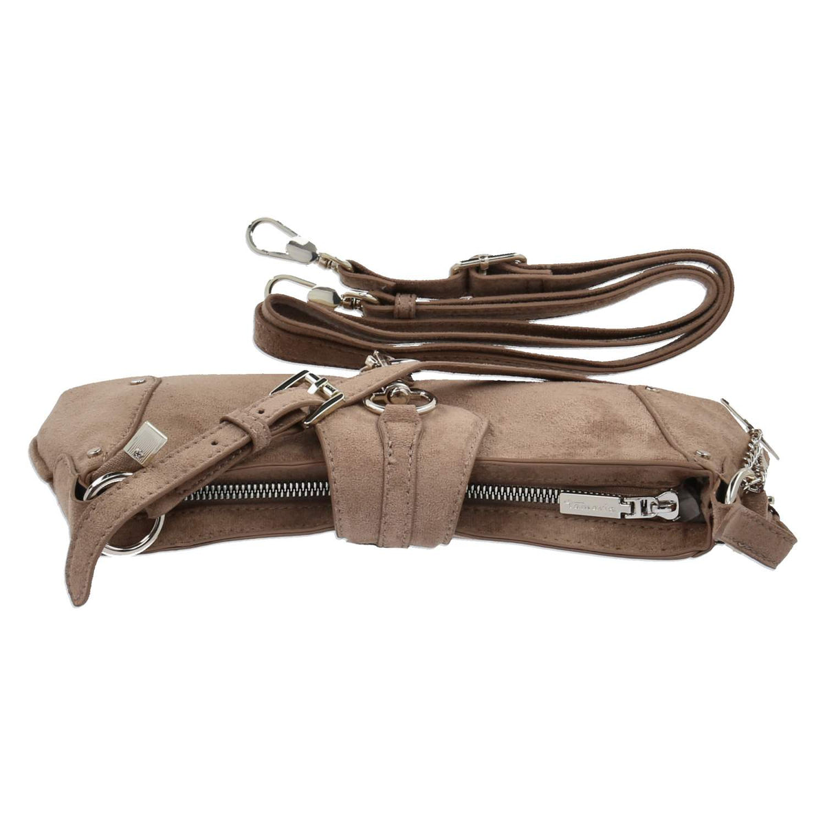 Schultertasche MARINA SUEDE Beige