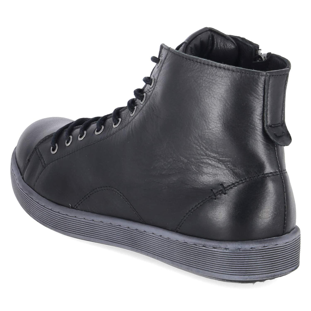Schnüstiefeletten Schwarz