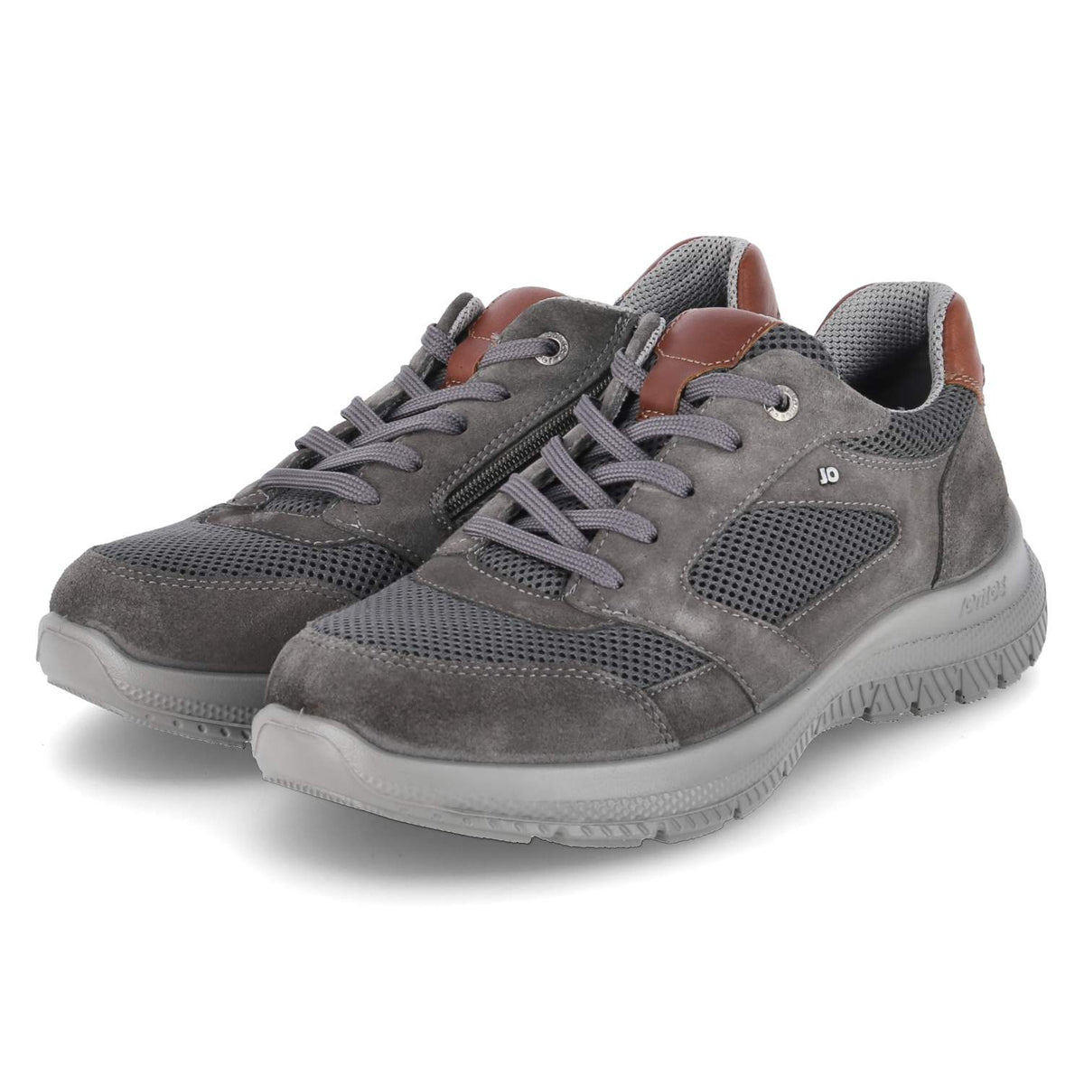 Halbschuhe Grau