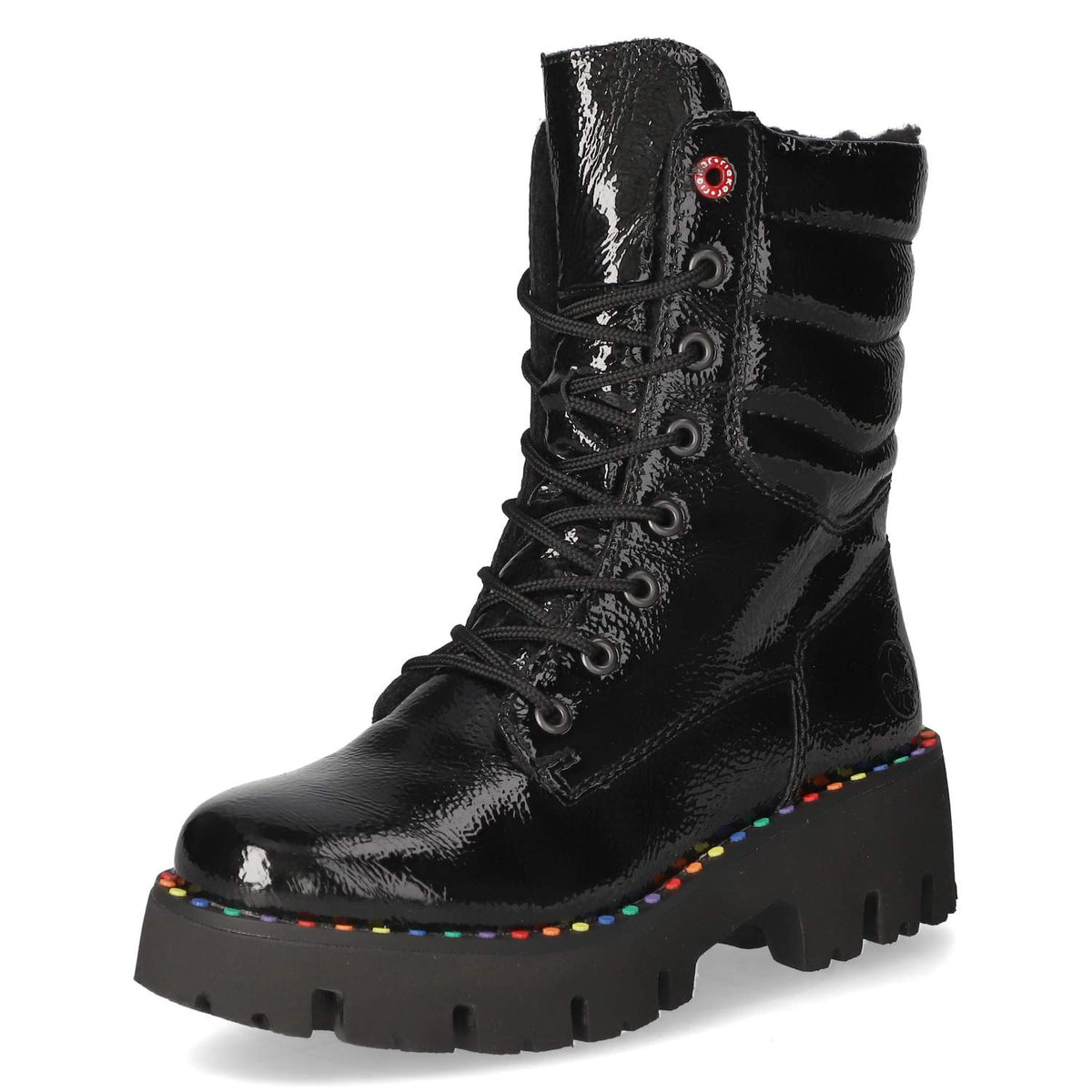 Schnürstiefeletten Schwarz