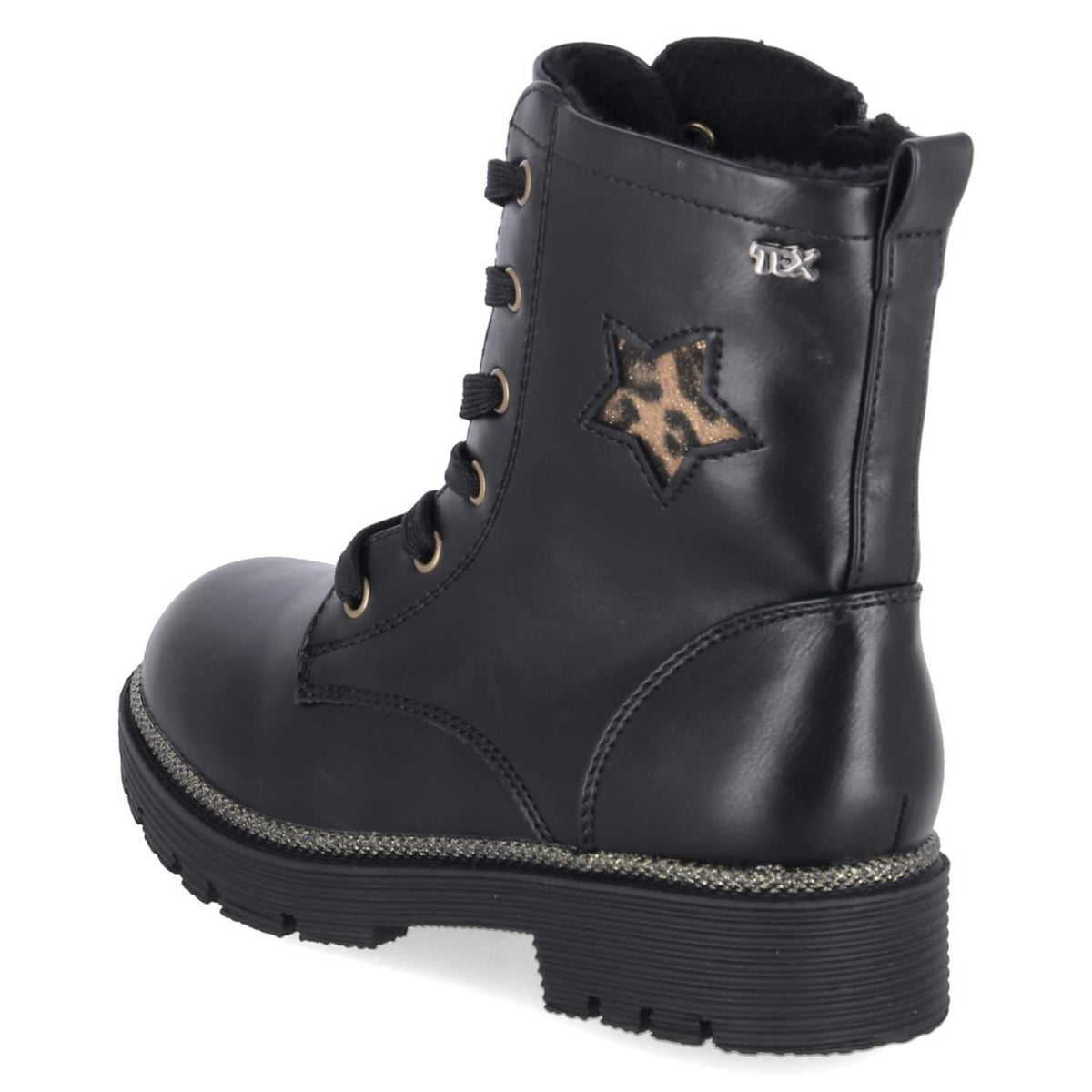 Schnürboots Schwarz
