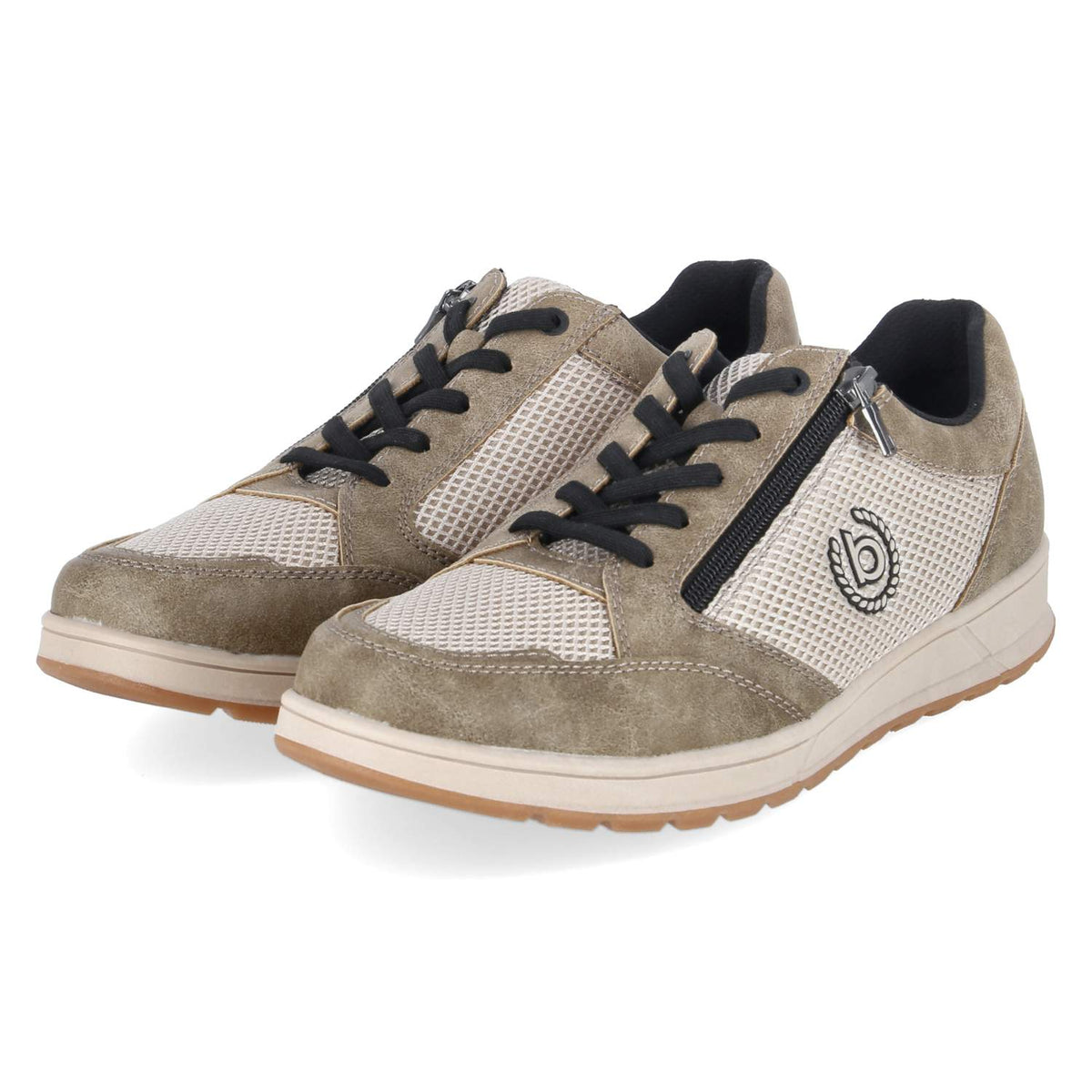 Halbschuhe Grau
