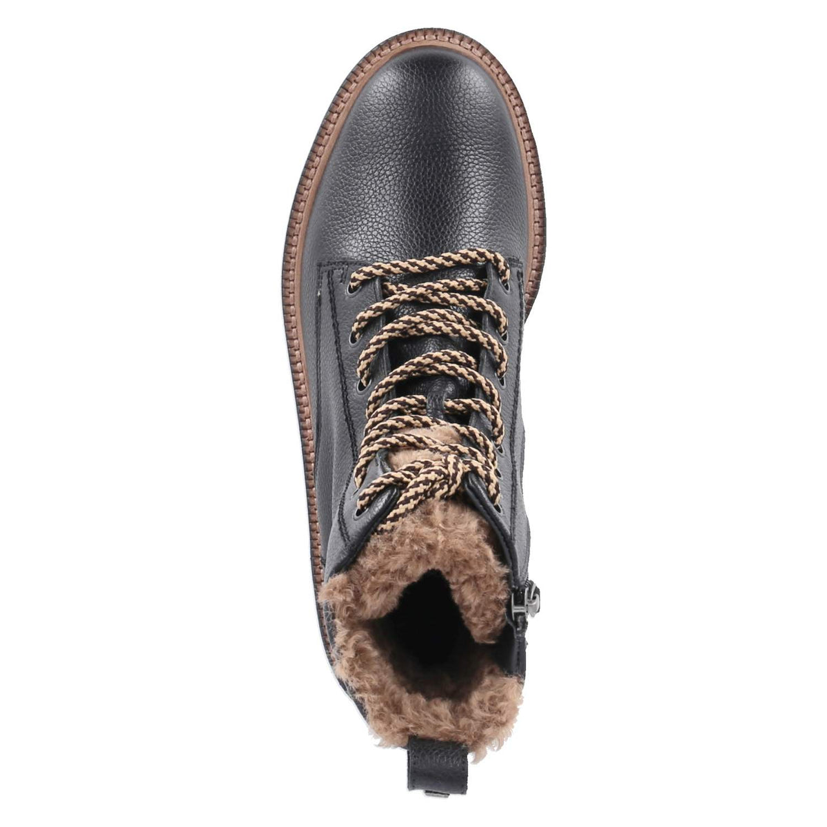 Winterschnürstiefeletten Schwarz