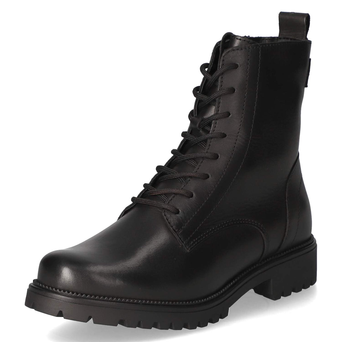 Schnürstiefeletten Schwarz