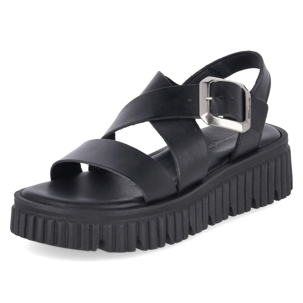 Plateau-Sandalen Schwarz