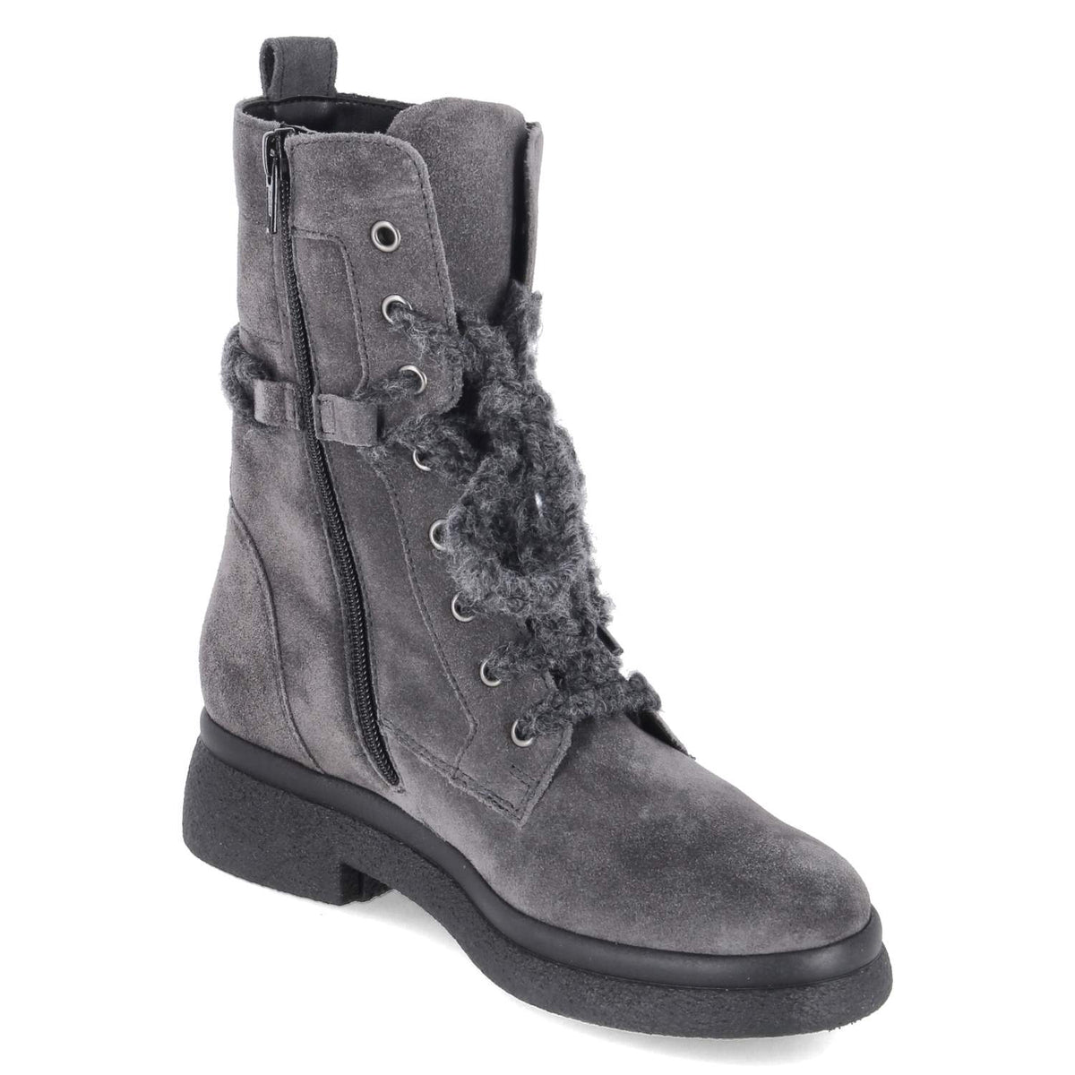 Schnürstiefeletten Grau