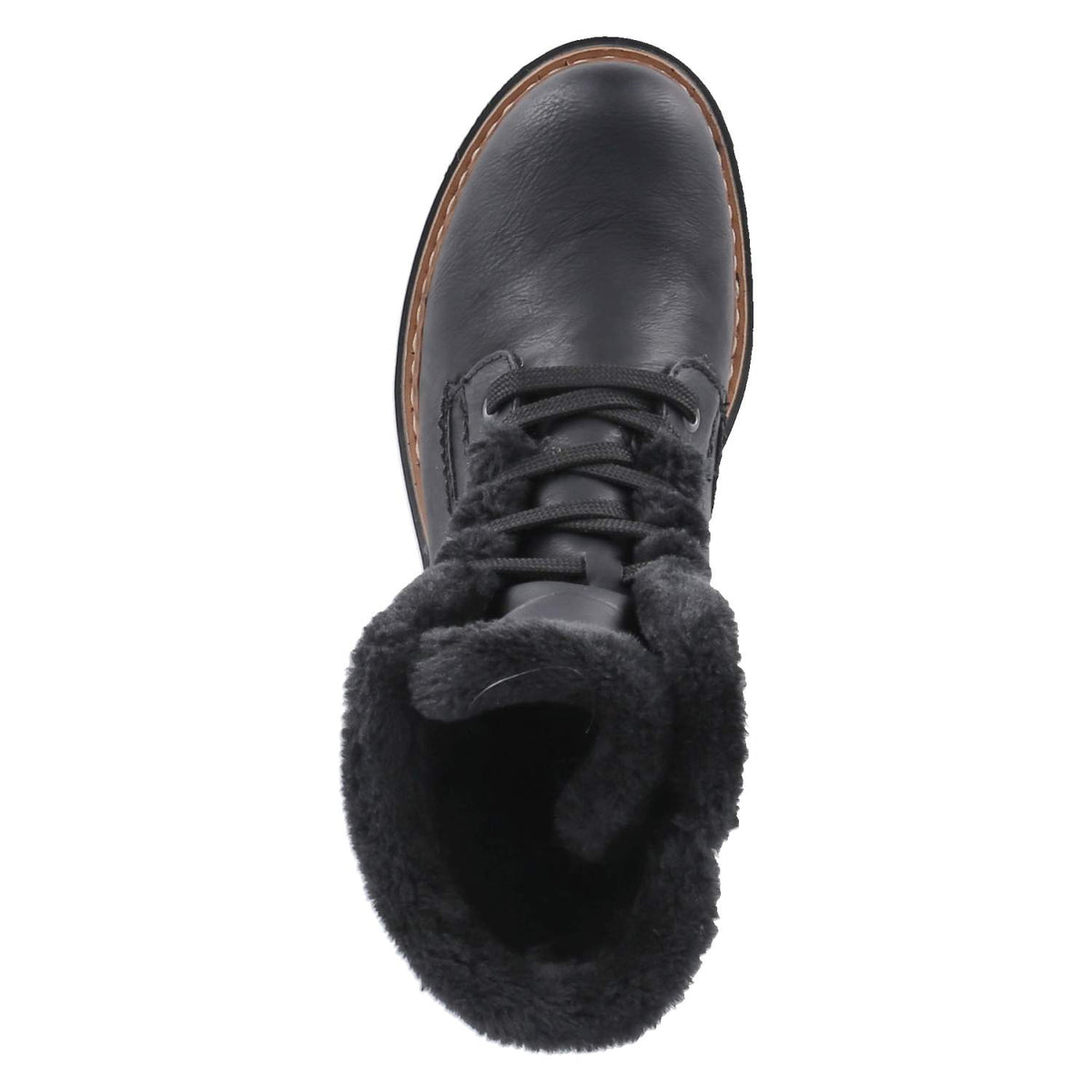 Schnürstiefeletten Schwarz