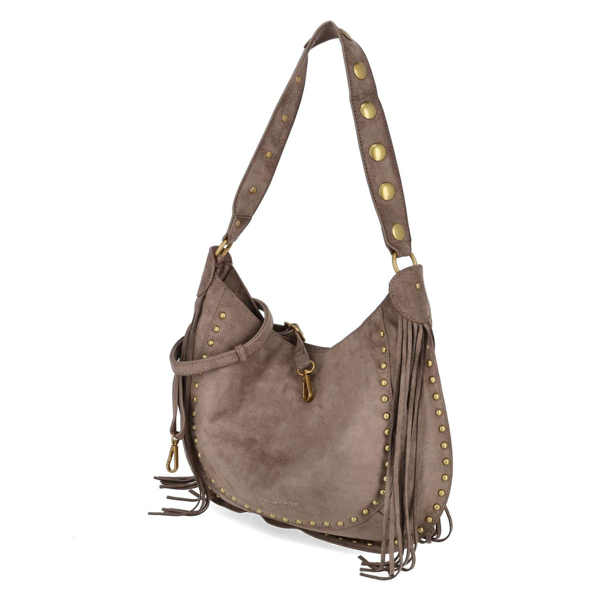 Schultertasche Taupe