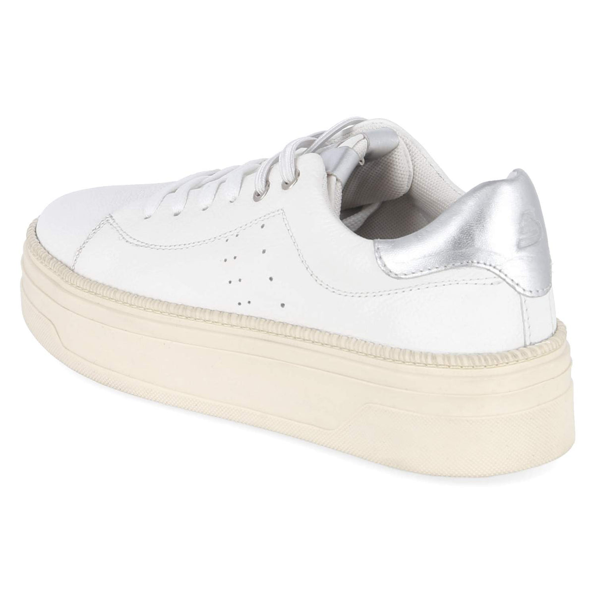 Plateau-Sneaker Weiß