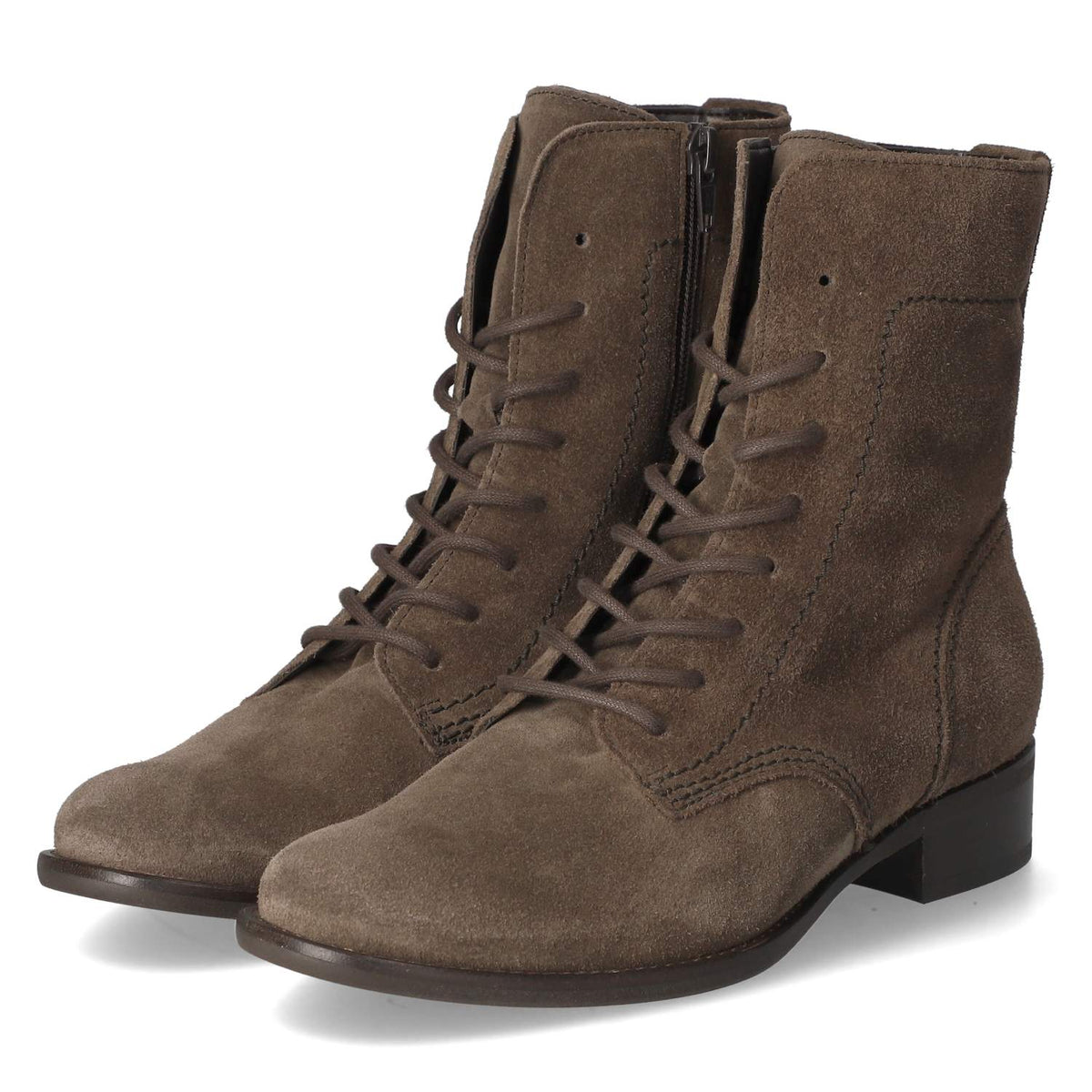 Schnürstiefeletten Braun