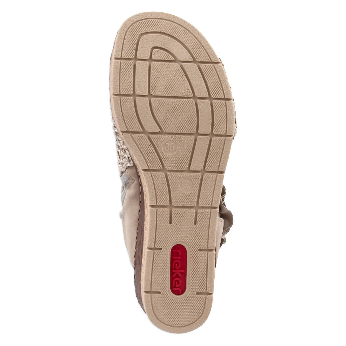 Schaftsandaletten Beige