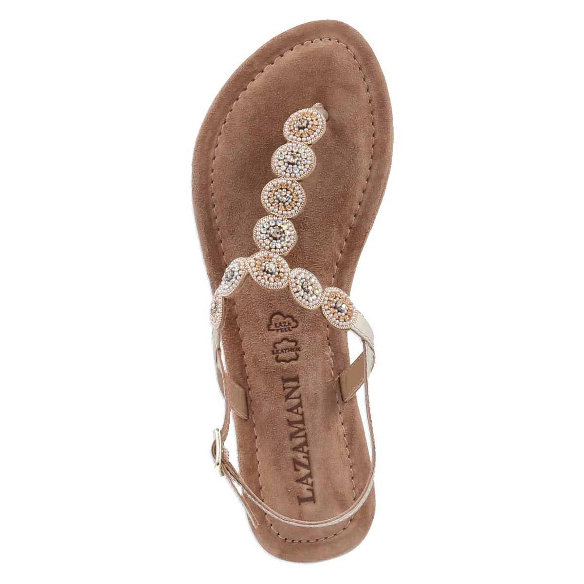 Zehentrenner-Sandalen Gold