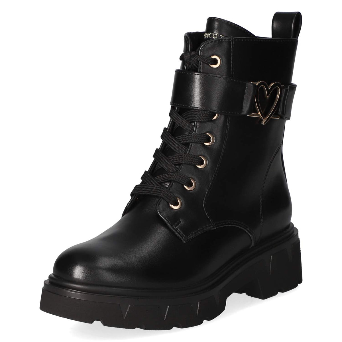 Schnürstiefeletten Schwarz