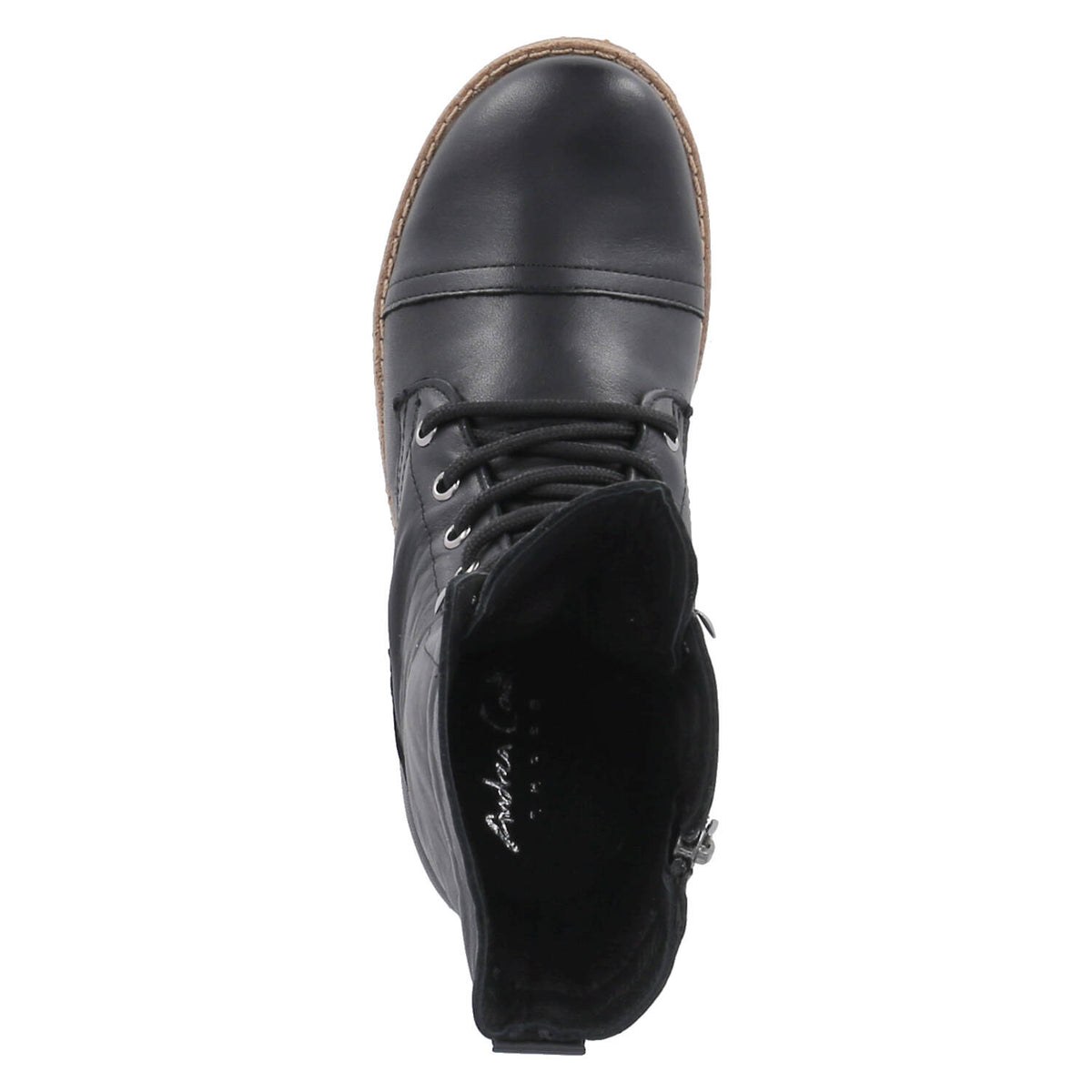 Schnürstiefeletten Schwarz