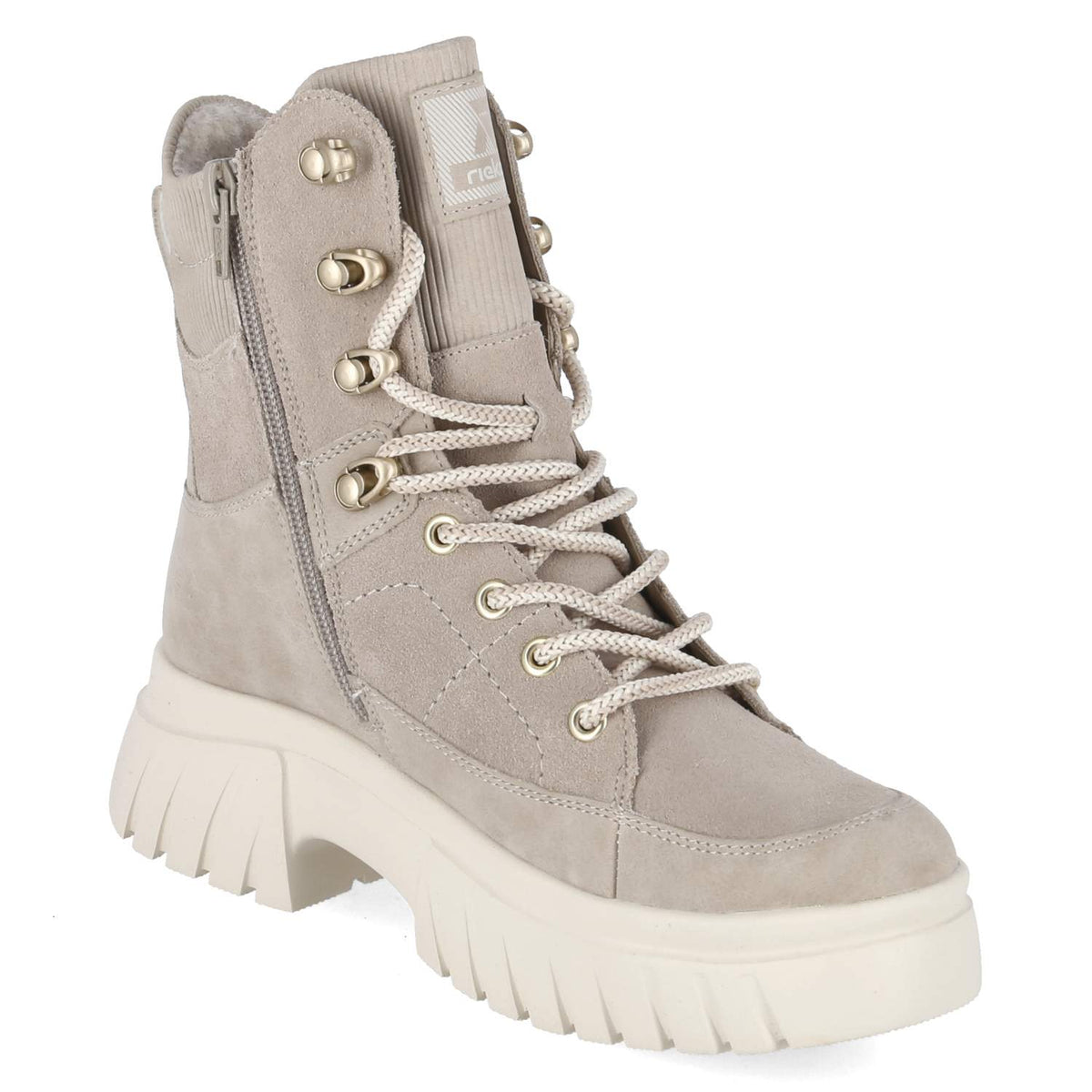 Schnürboots Beige