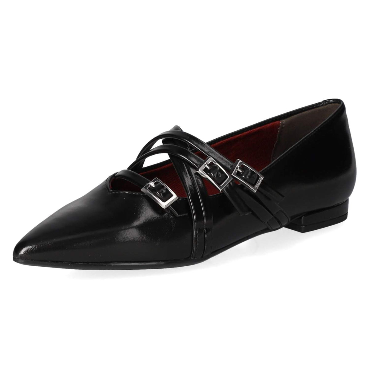 Spangenballerinas Schwarz