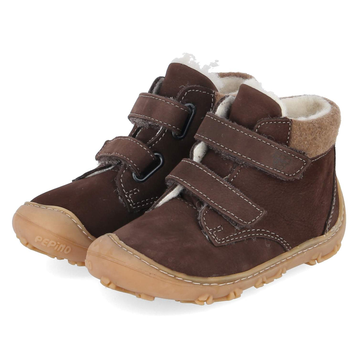 Wiinterstiefellten NICO BAREFOOT Braun