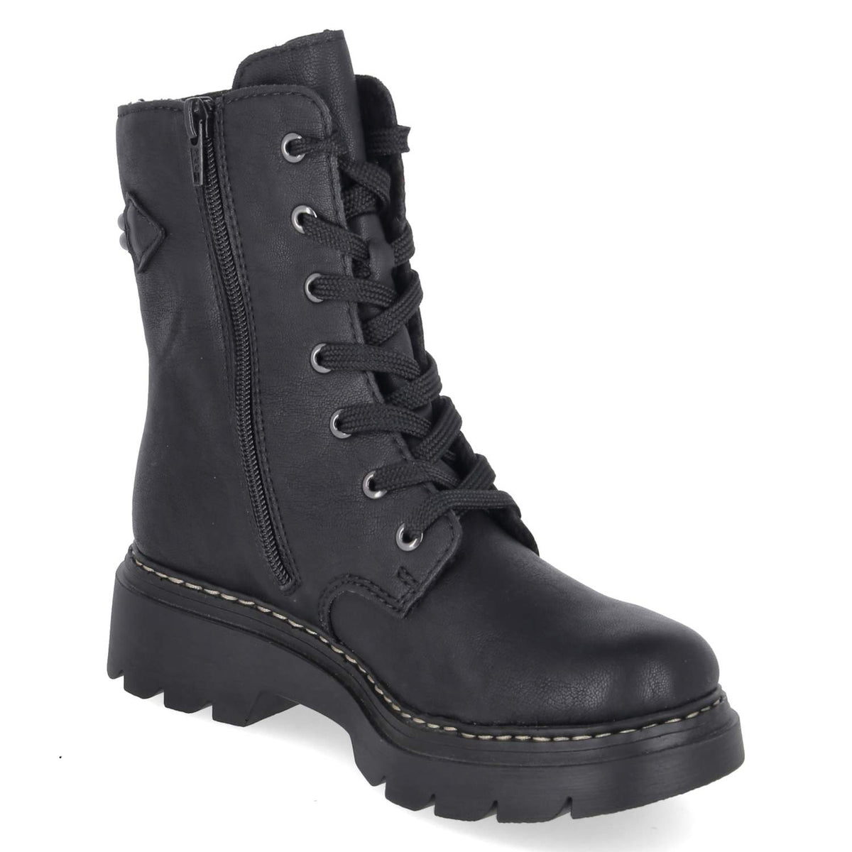 Schnürboots Schwarz
