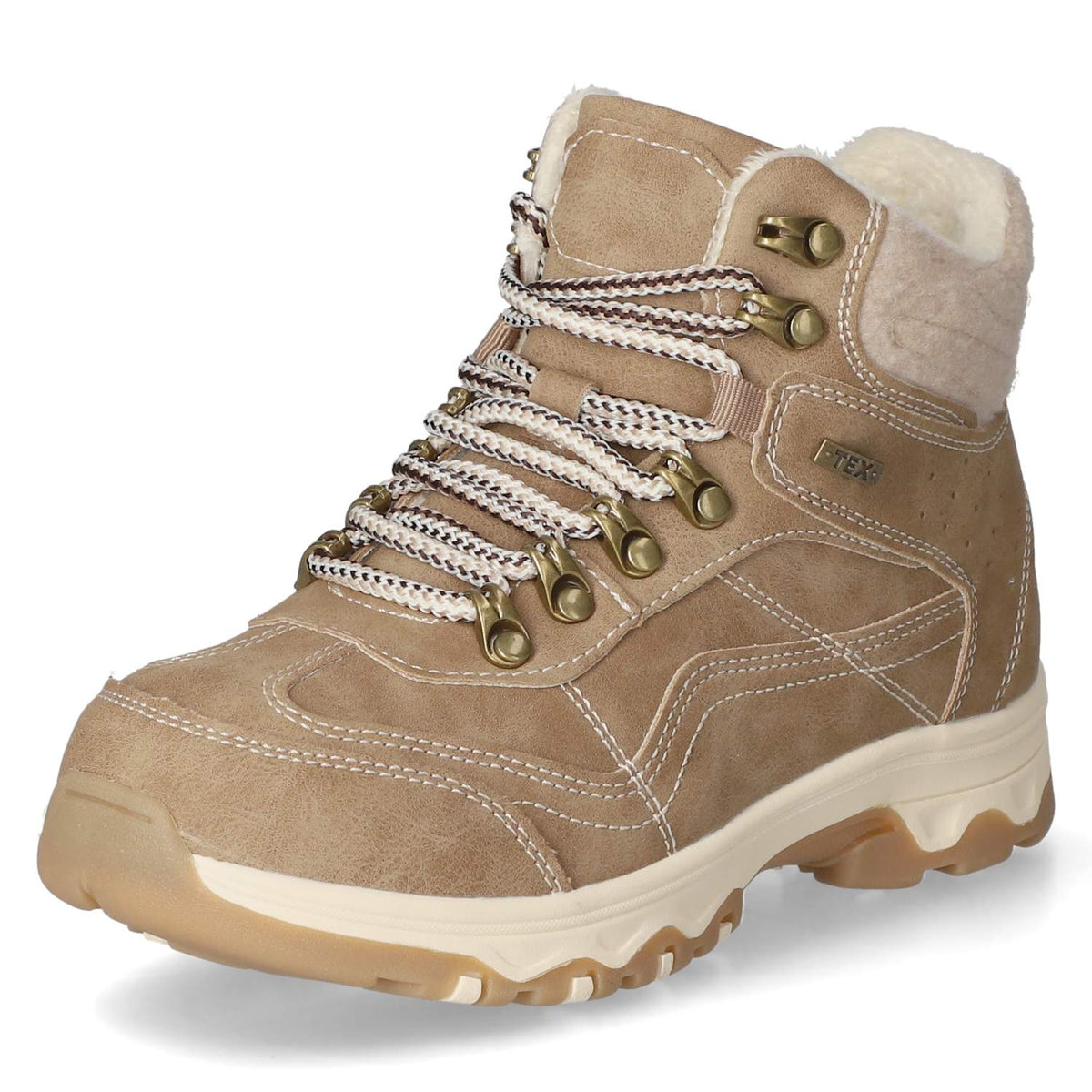 Schnürboots Taupe