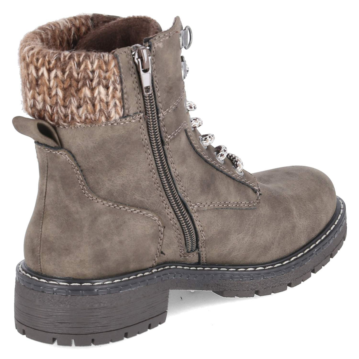 Schnürboots Taupe