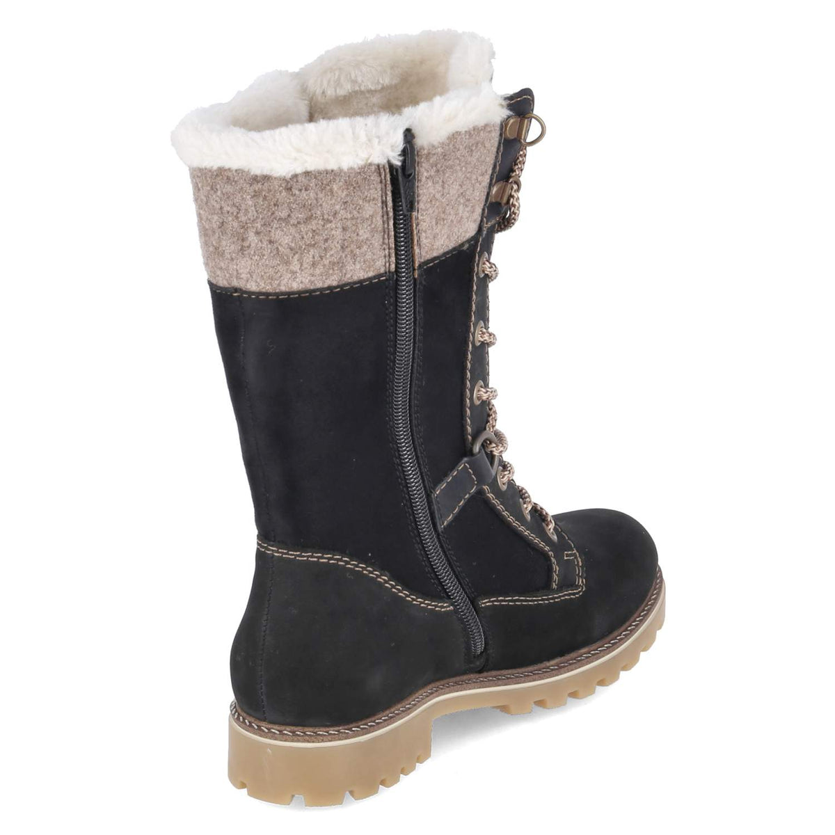 Schnürstiefel Schwarz