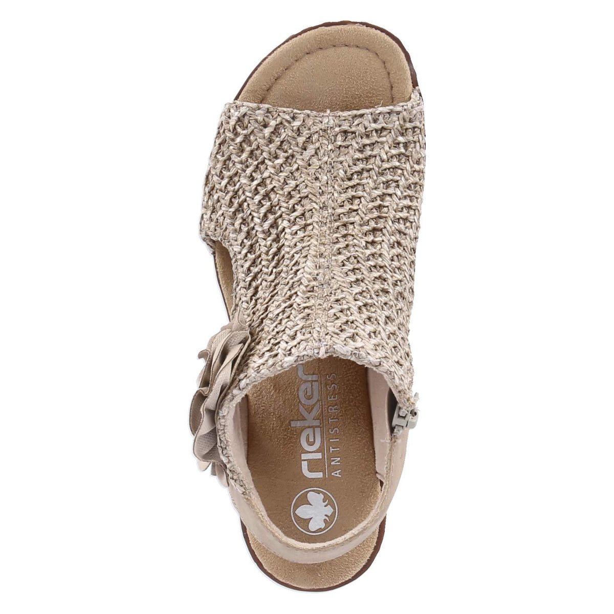Schaftsandaletten Beige