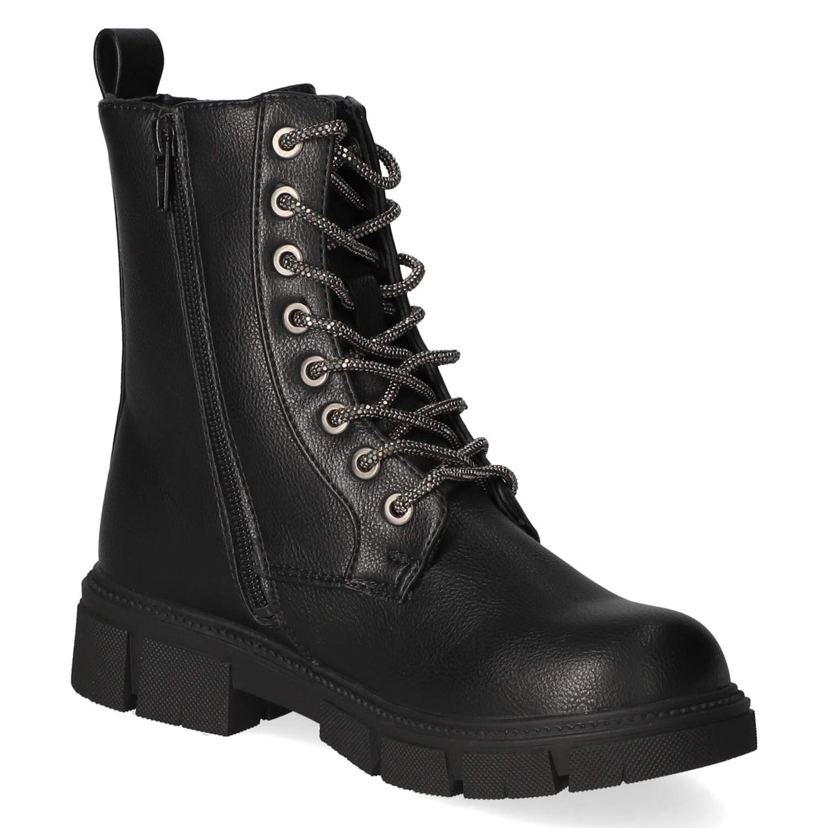 Schnürboots Schwarz