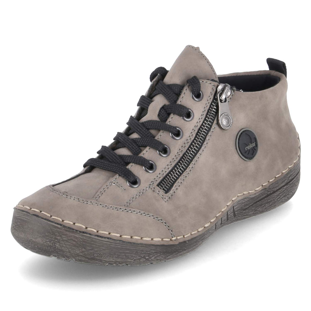 Halbschuhe Grau