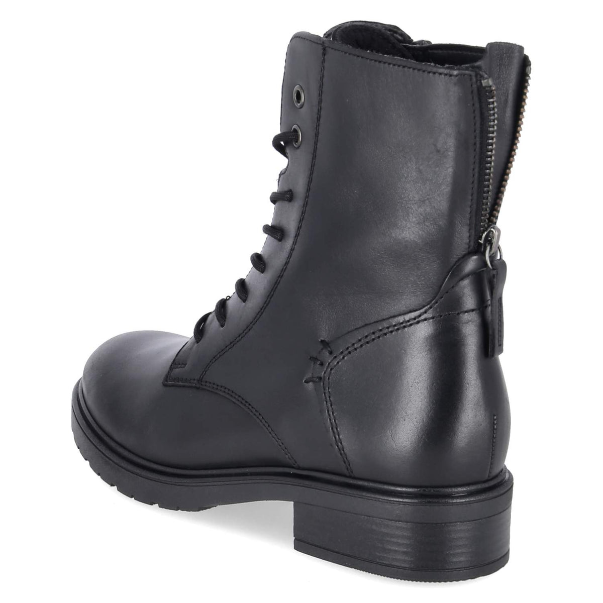 Schnüstiefeletten Schwarz