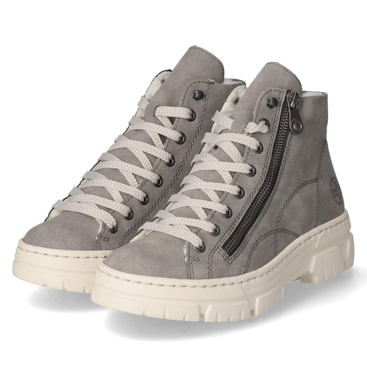 Schnürstiefeletten Grau