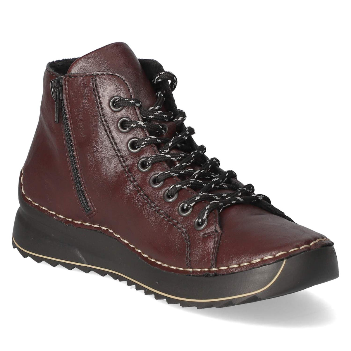 Schnürstiefeletten Rot