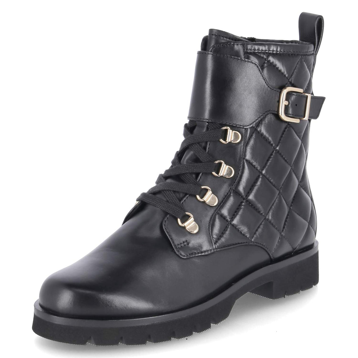 Schnürstiefeletten Schwarz