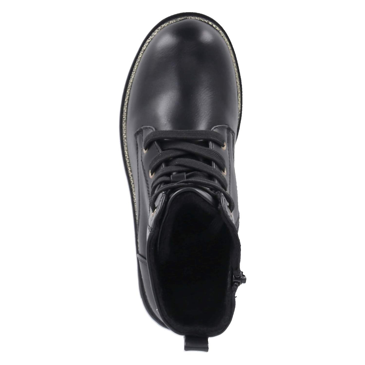 Schnürboots Schwarz