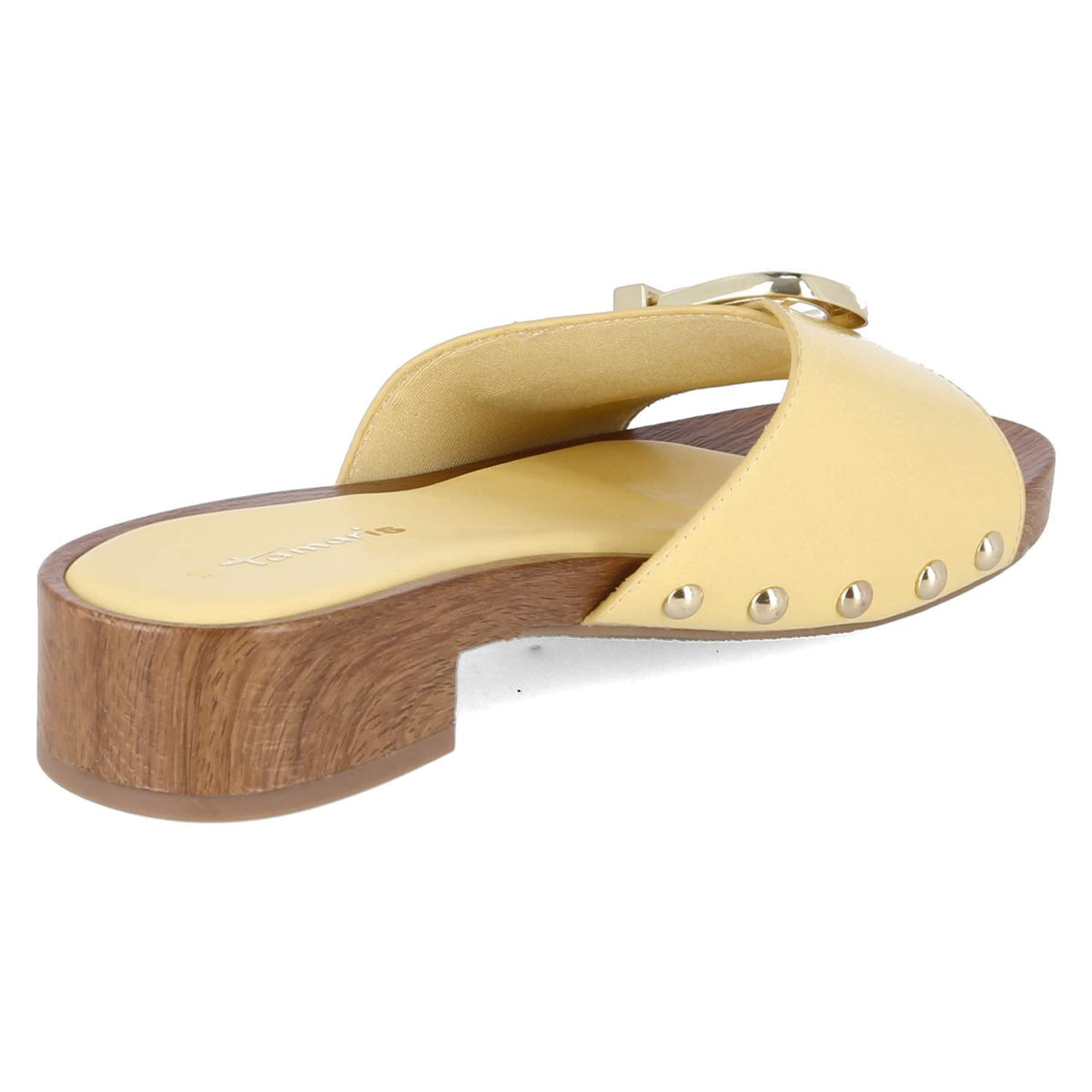 Open Toe Clogs Gelb