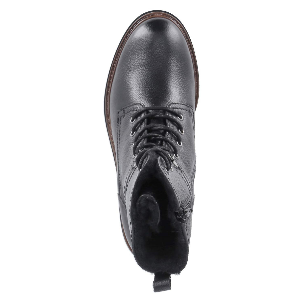 Winterschnürstiefeletten Schwarz
