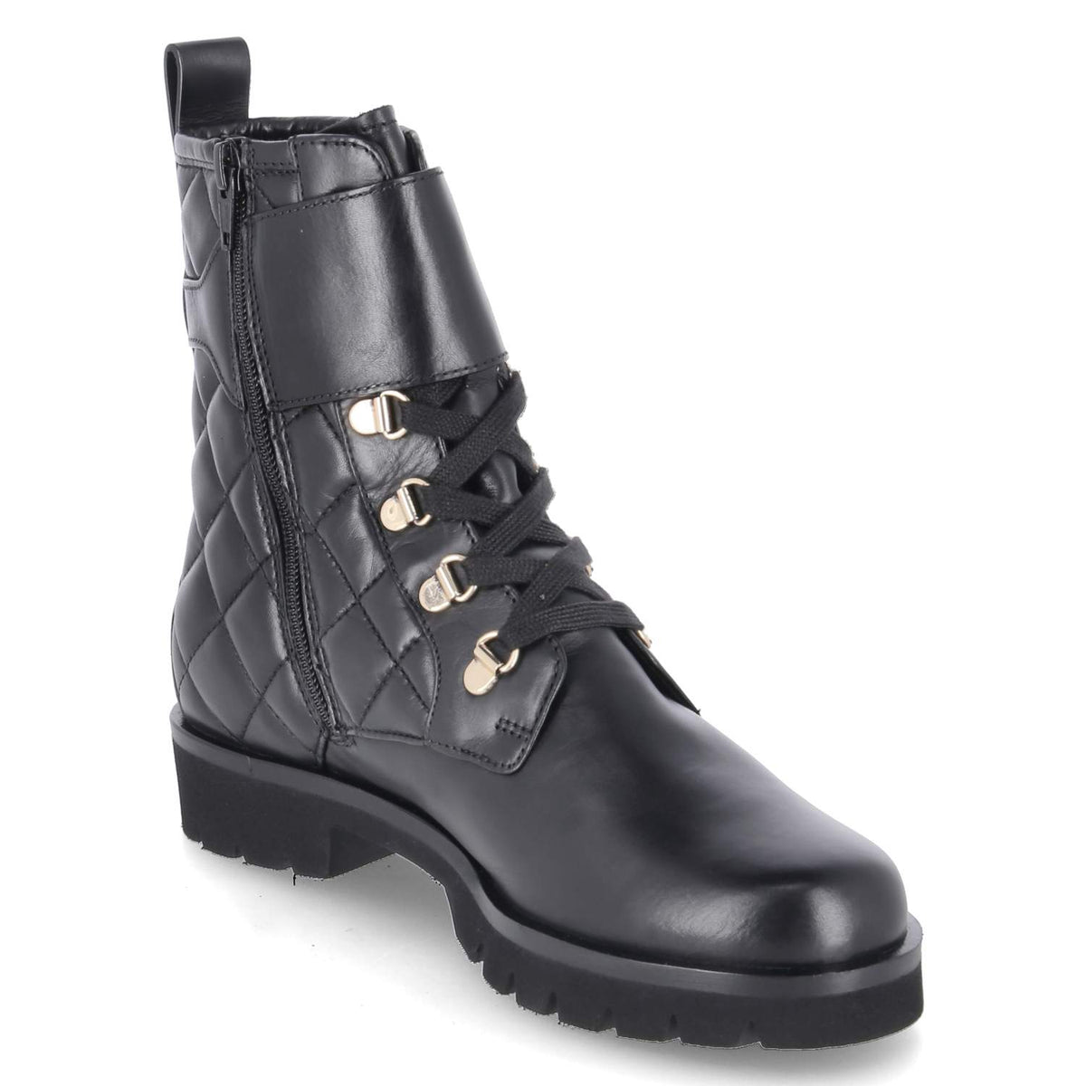 Schnürstiefeletten Schwarz