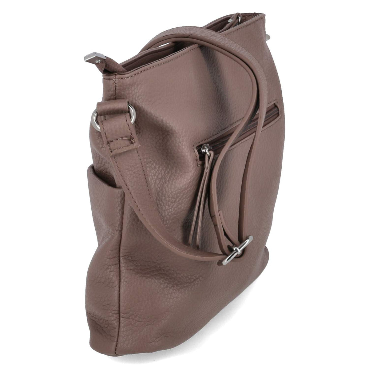 Schultertasche Taupe