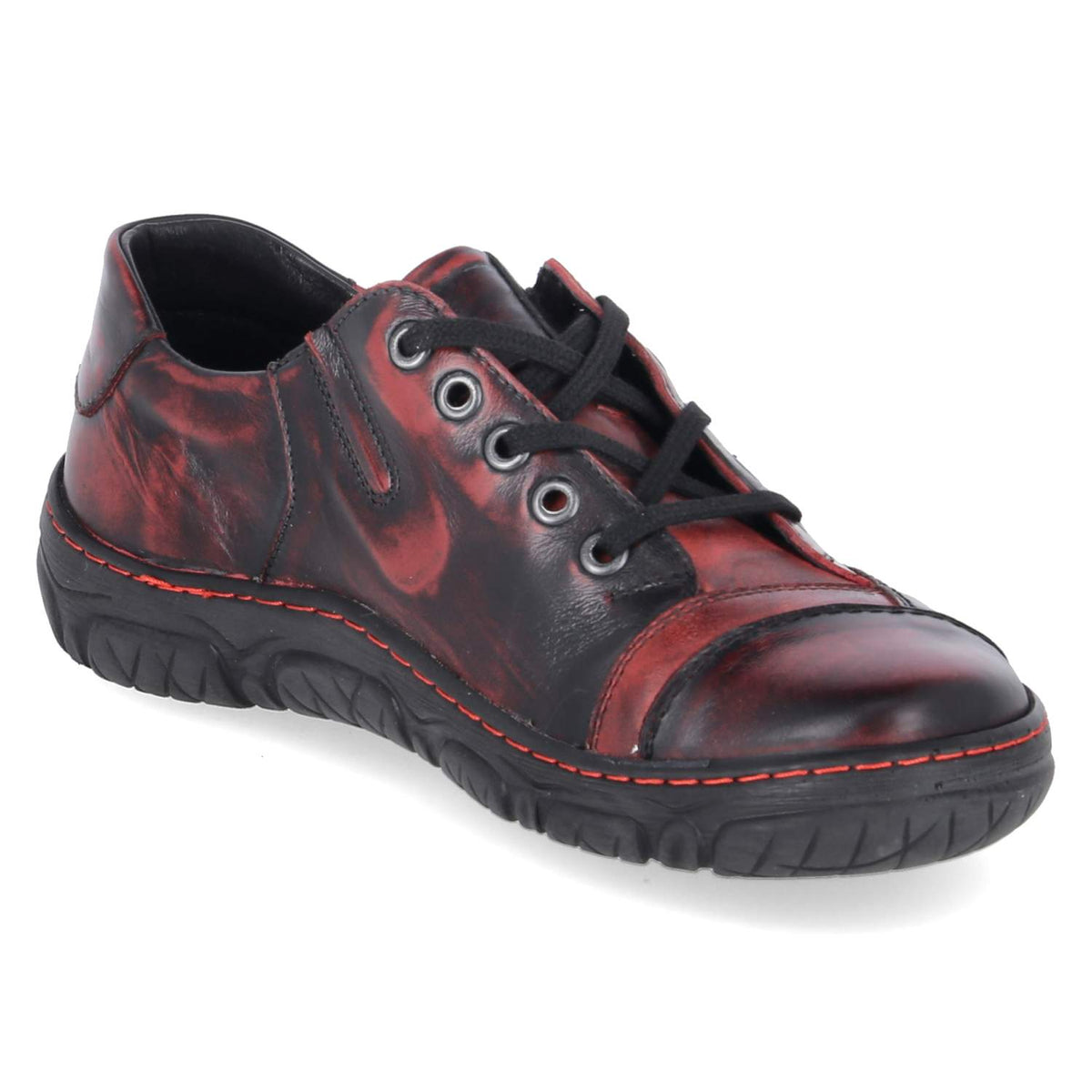 Halbschuhe Rot